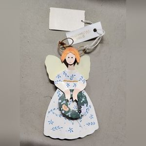 Viv Eisner Hess 1996 Hanging Angel Ornament "Angel Treasures"
